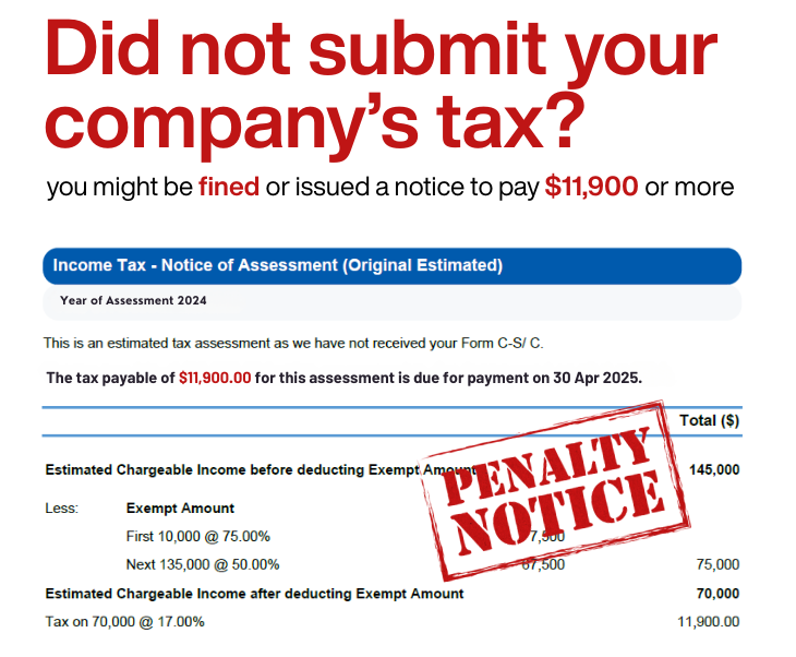 IRAS default assessment notice